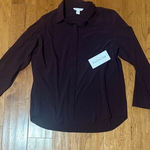 NWT Athleta Deep Purple Long Sleeve Top